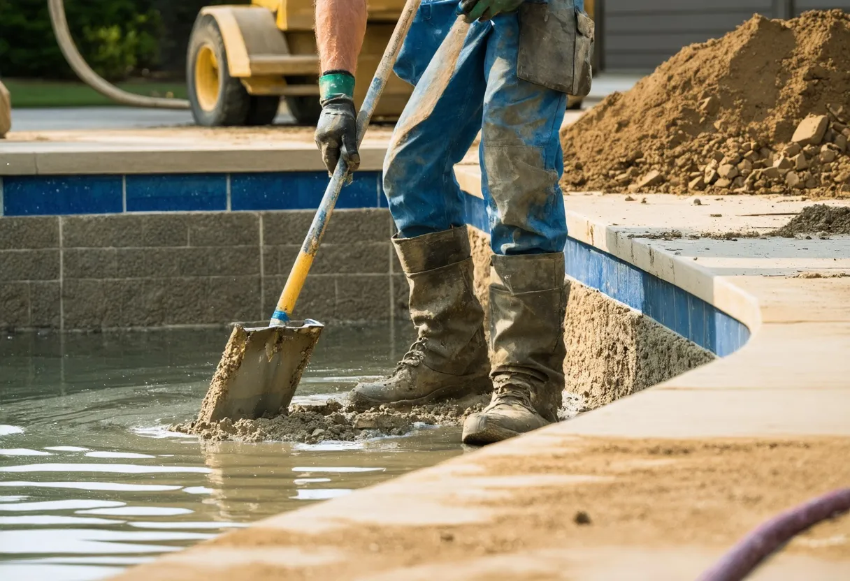 Gunite pool builder greenville sc in Greenville